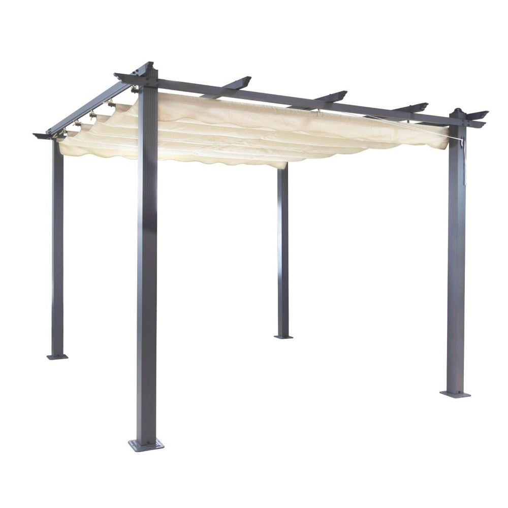 Patio Gazebo 3x4 Iron Gazebo Steel Garden with Side Wall L Customized Outdoor Decoration Aluminum Gazebo Aluminum Rooftop Tent