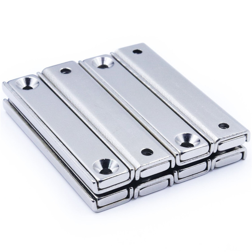 Uipole Strong Holding Custom Neodymium Channel Magnet with Screw Holes