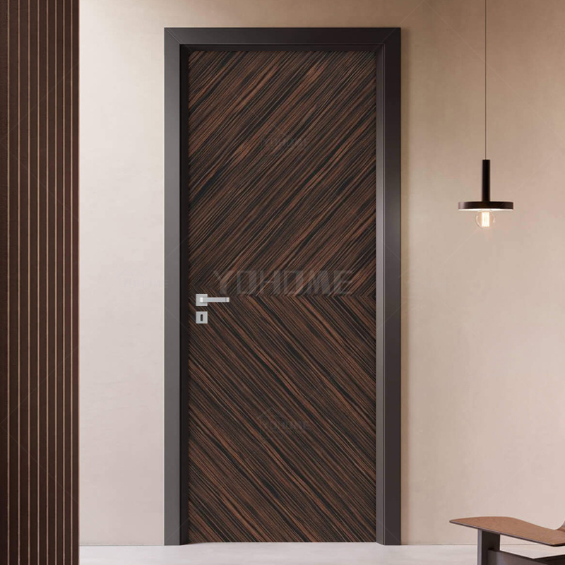 China top quality supplier customizable material structure wooden door waterproof flush door interior wpc door