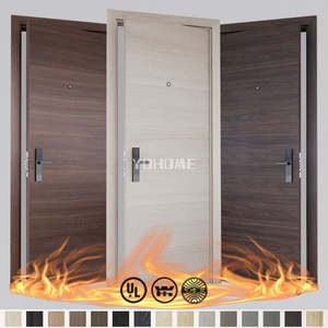 China top project manufacturer custom high quality hotel fire rated wood doors fireproof door fd30 fire door