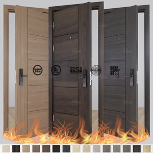 Guangdong foshan good quality fire rated door manufacturing custom en/bs/ul wood hotel door wh/ul listed fire doors