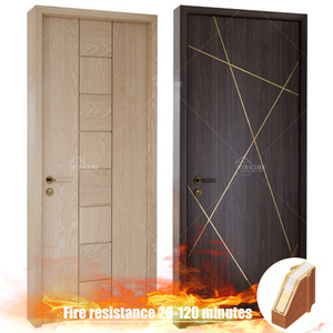 Malaysian standard fire rated hotel room plywood flush entry door waterproof plywood door interior fancy plywood doors