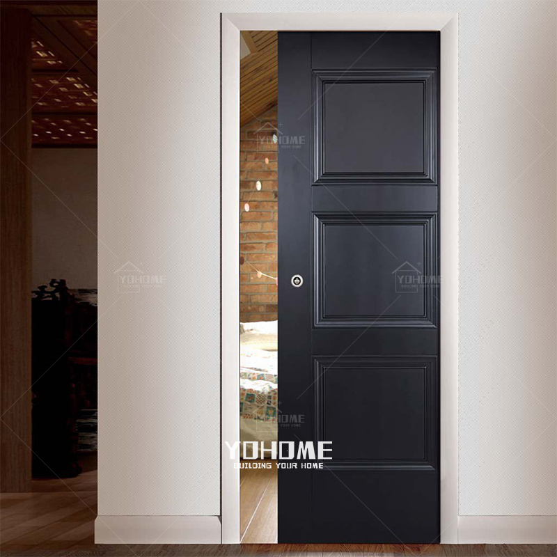 American design single pocket wood door home pocket door interior pocket door set