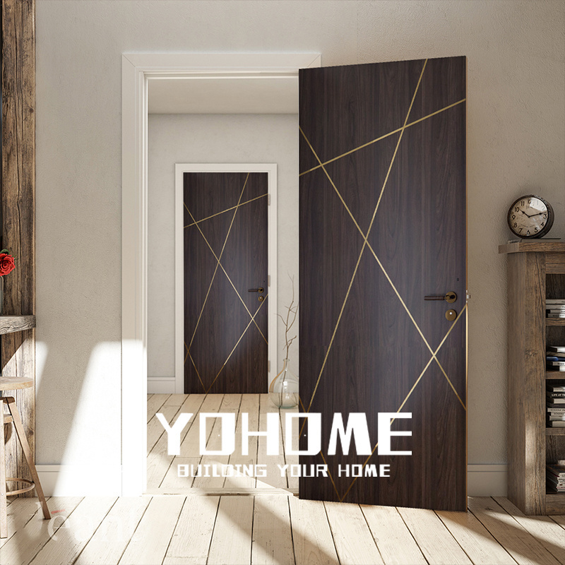 Malaysian standard fire rated hotel room plywood flush entry door waterproof plywood door interior fancy plywood doors