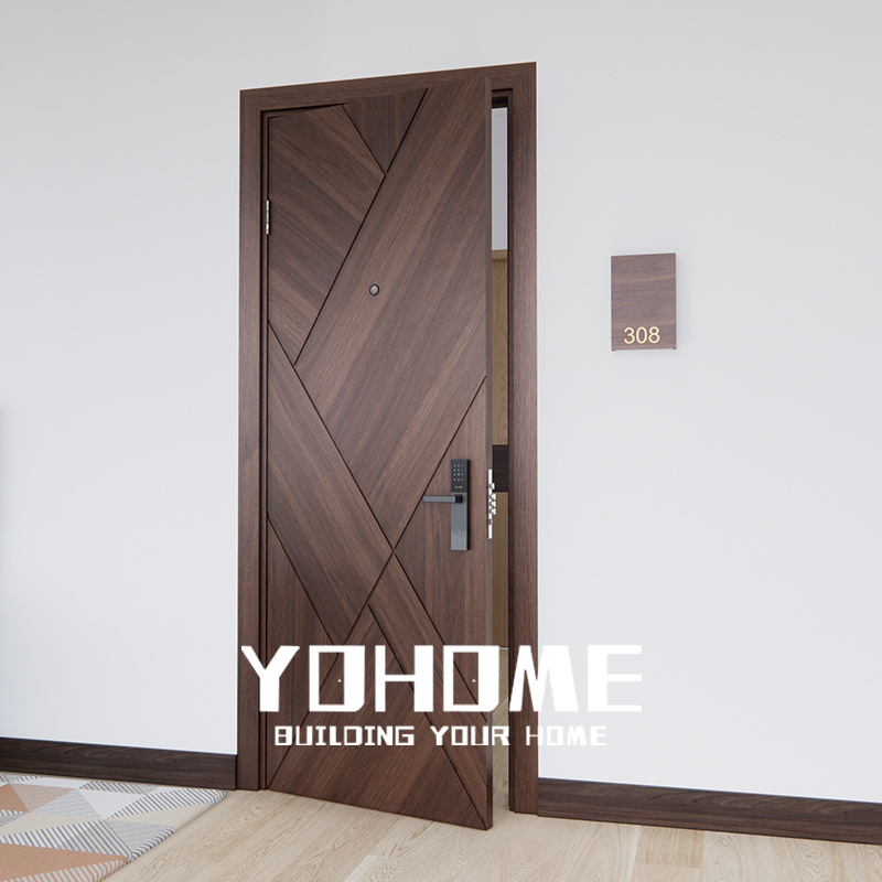 China top manufacturer internal door for apartment ul certificated fire proof acustic hotel doors fireproof and soundproof doors