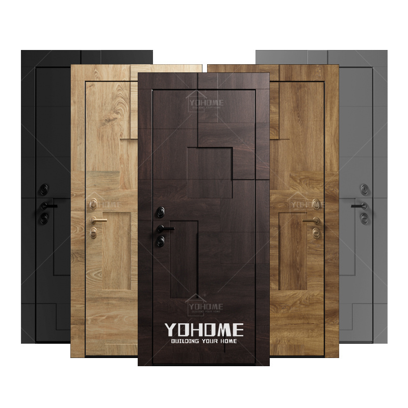 Foshan 8 ft interior doors solid teak wood bedroom door fancy internal oak solid wooden interior doors