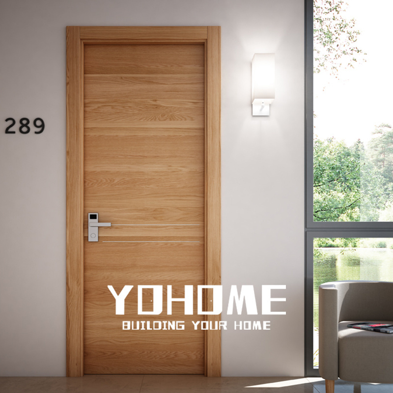 Yohome custom interior modern living room wooden door indoor bedroom plywood door designs internal home door