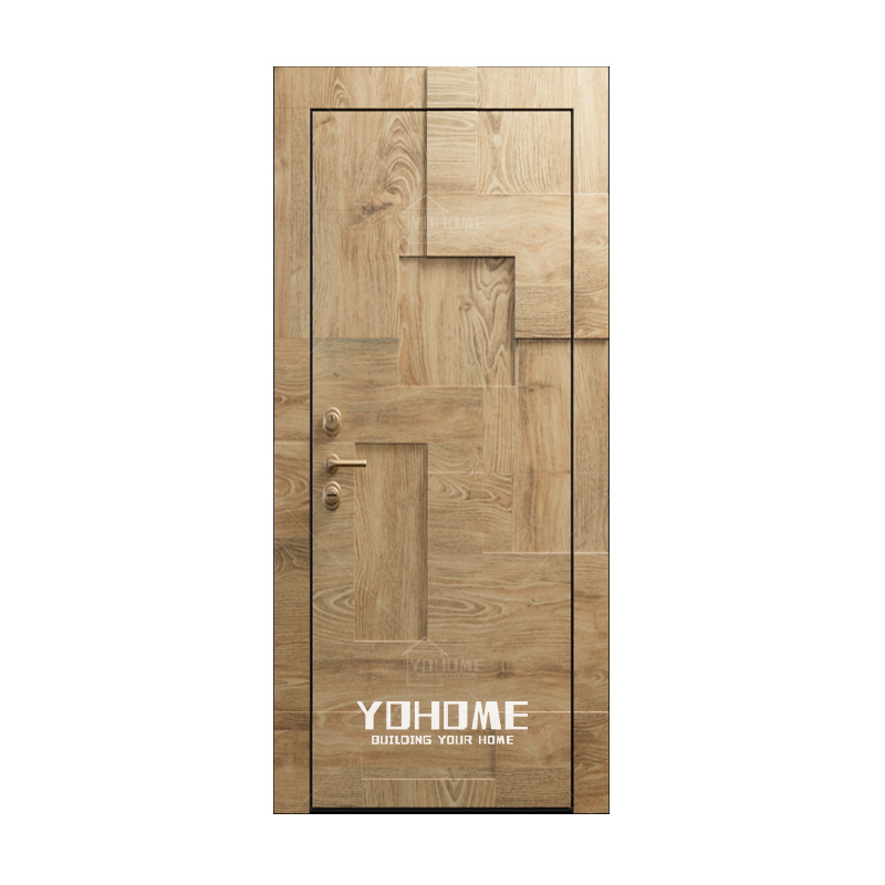 Foshan 8 ft interior doors solid teak wood bedroom door fancy internal oak solid wooden interior doors