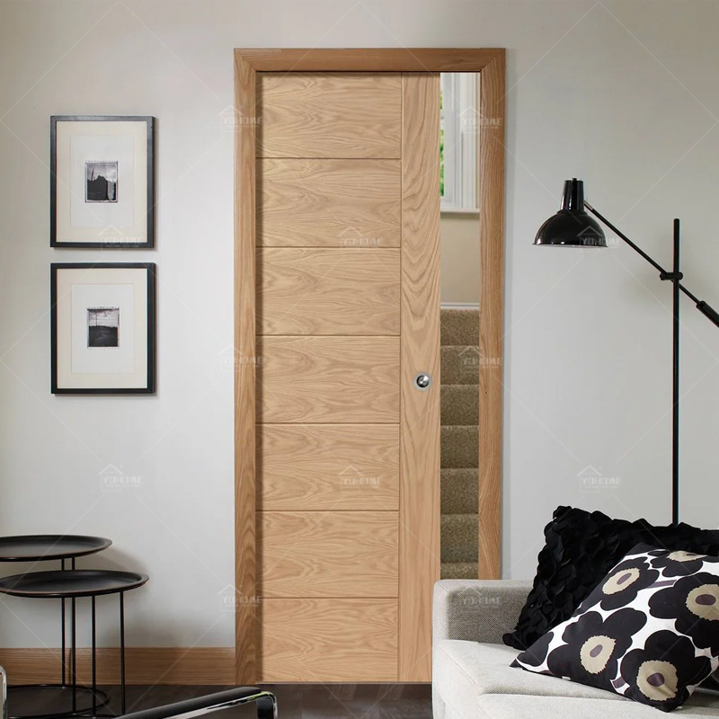 Yohome modern design pocket door for bedroom interior soundproof pocket doors for houses acoustic wooden pocket sliding doors