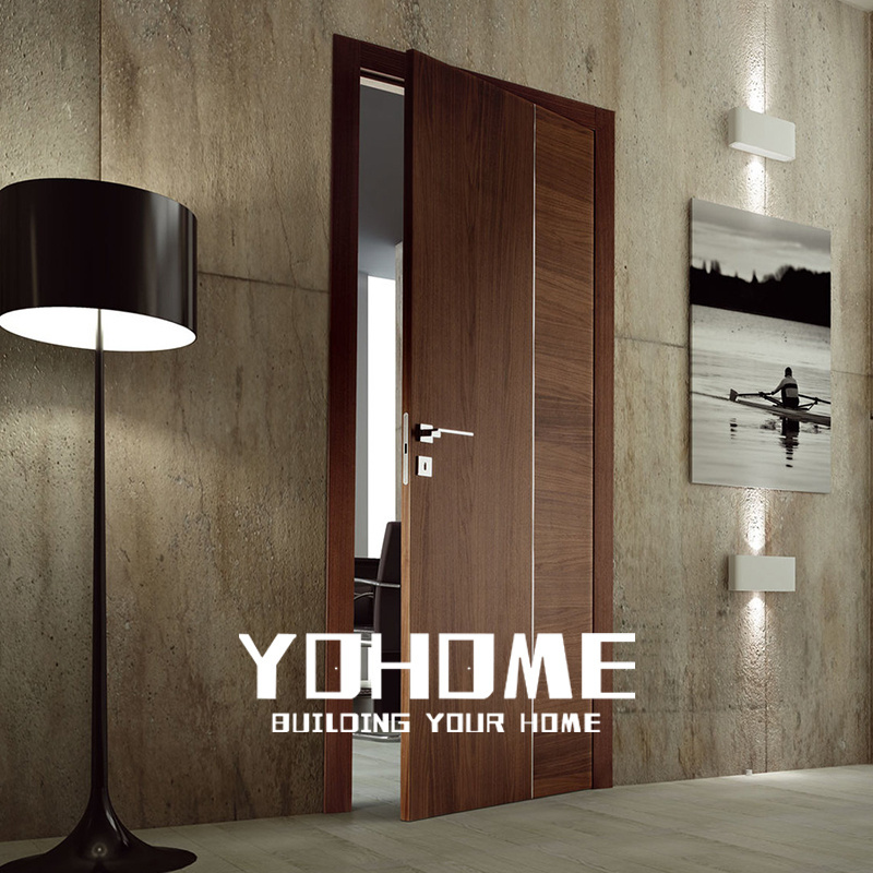 Yohome custom interior modern living room wooden door indoor bedroom plywood door designs internal home door