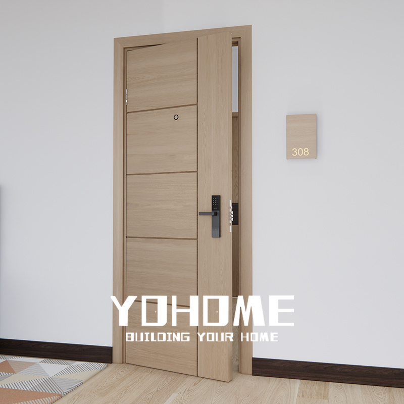 China top manufacturer internal door for apartment ul certificated fire proof acustic hotel doors fireproof and soundproof doors