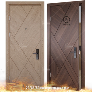 China top manufacturer internal door for apartment ul certificated fire proof acustic hotel doors fireproof and soundproof doors