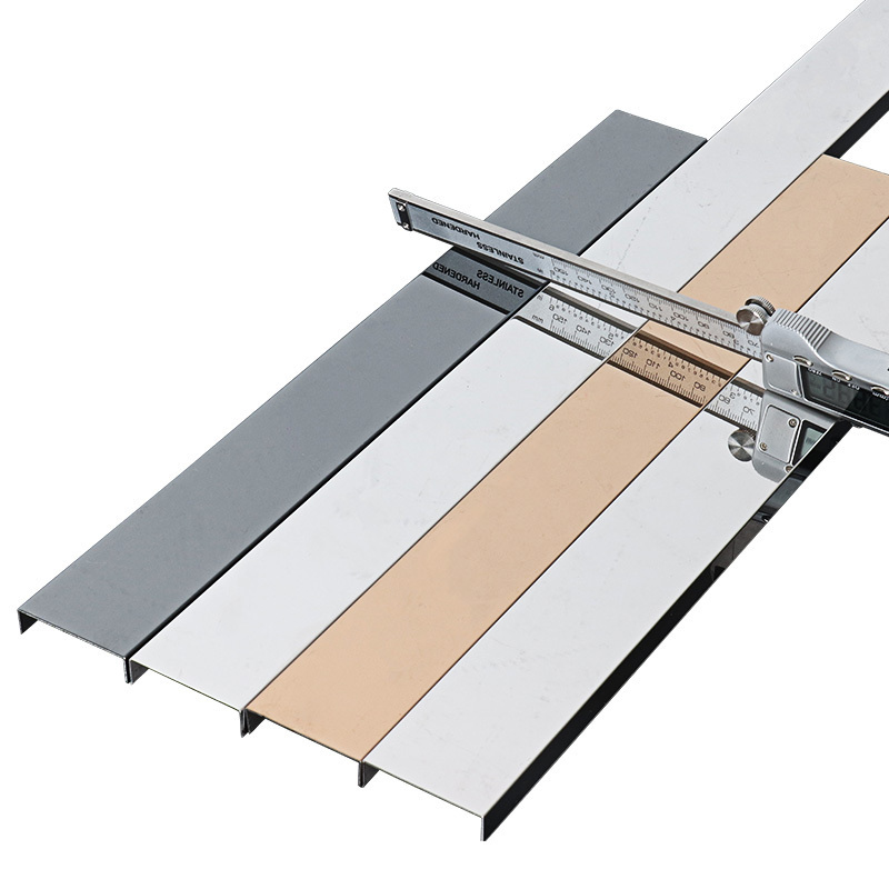 Aisi 304 304L 316 201 Pvd Coated Gold Decor Metal Angle Bar Stainless Steel Tile Trimming For Ceiling