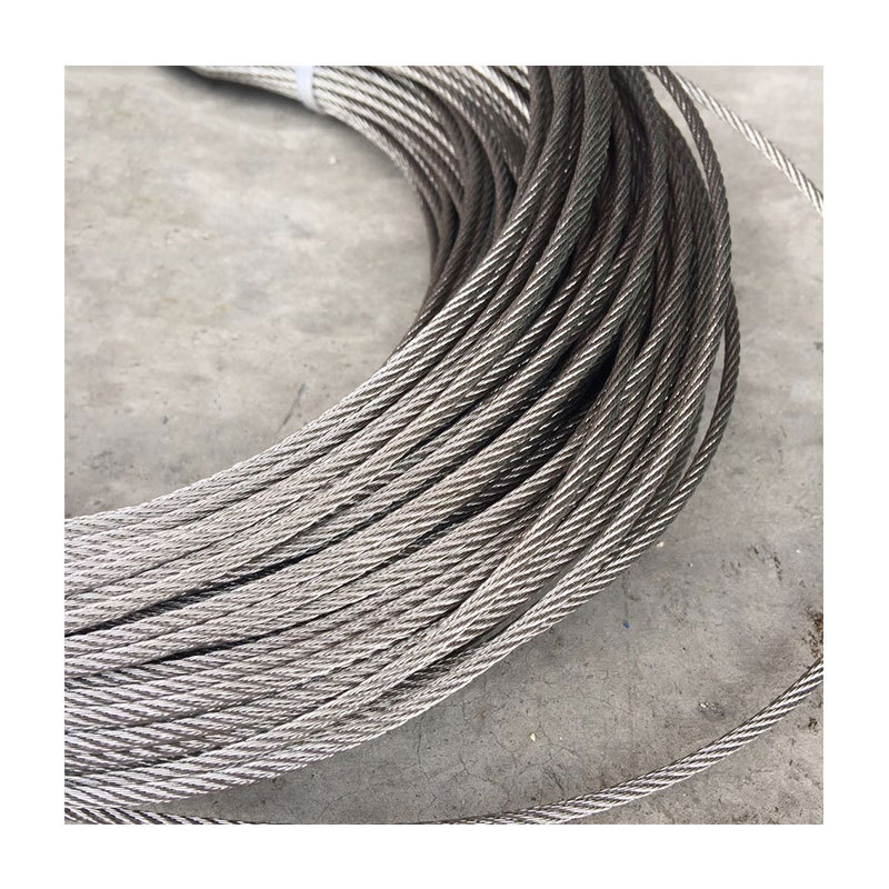 AISI 312 310 410 430 Stainless Steel Wire Rope Construction Elevator Spare Steel Wire Rope