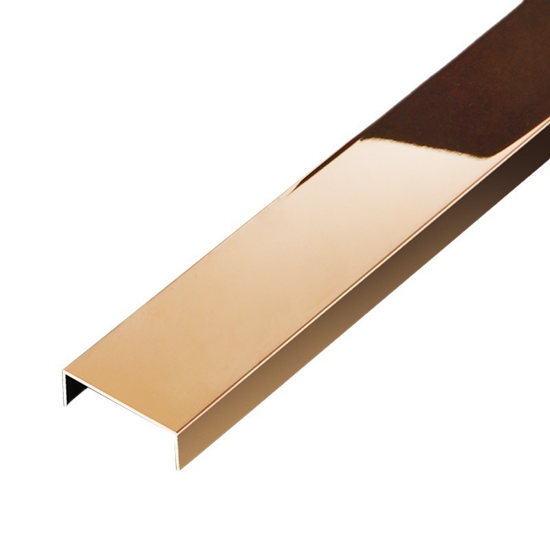 Aisi 304 304L 316 201 Pvd Coated Gold Decor Metal Angle Bar Stainless Steel Tile Trimming For Ceiling