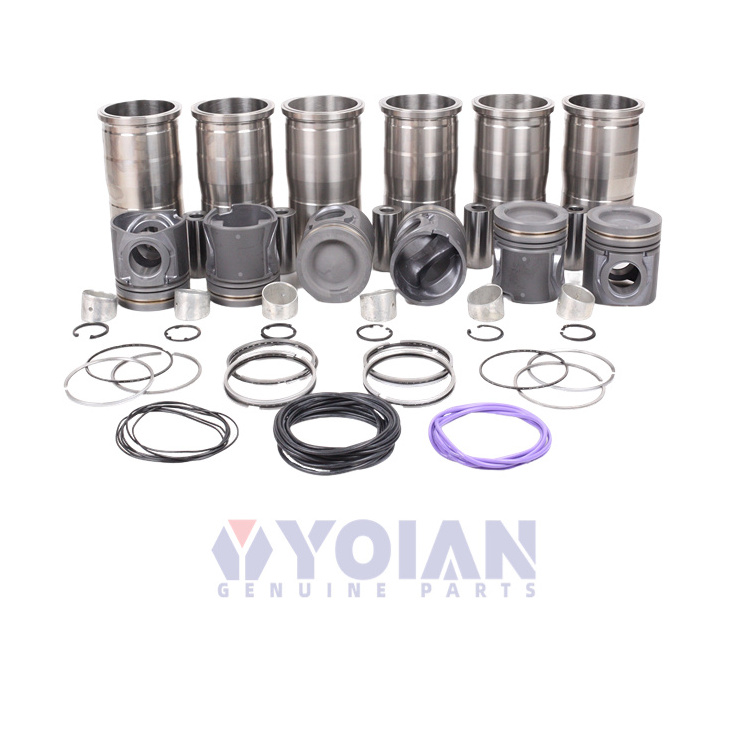 VOE20498544 Diesel Engine D12D Cylinder Liner Kit For Volvo EC360B EC460BIZUMI ORIGINAL D6D D7D