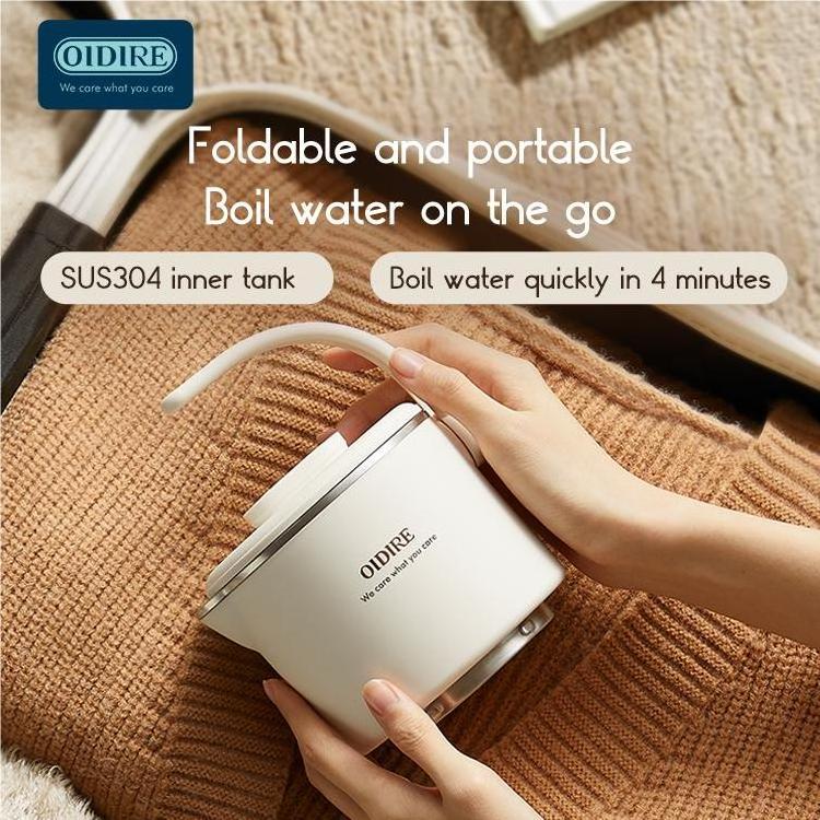 500ml MINI electric foldable kettle hot water kettle electric kettle stainless steel camping & hiking accessories