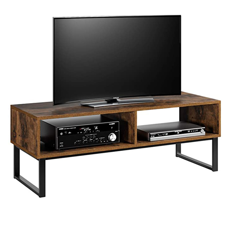 Industrial TV Stand Media Console Table  Fashion furniture Brown Particle Board TV stand with storage Coffee table