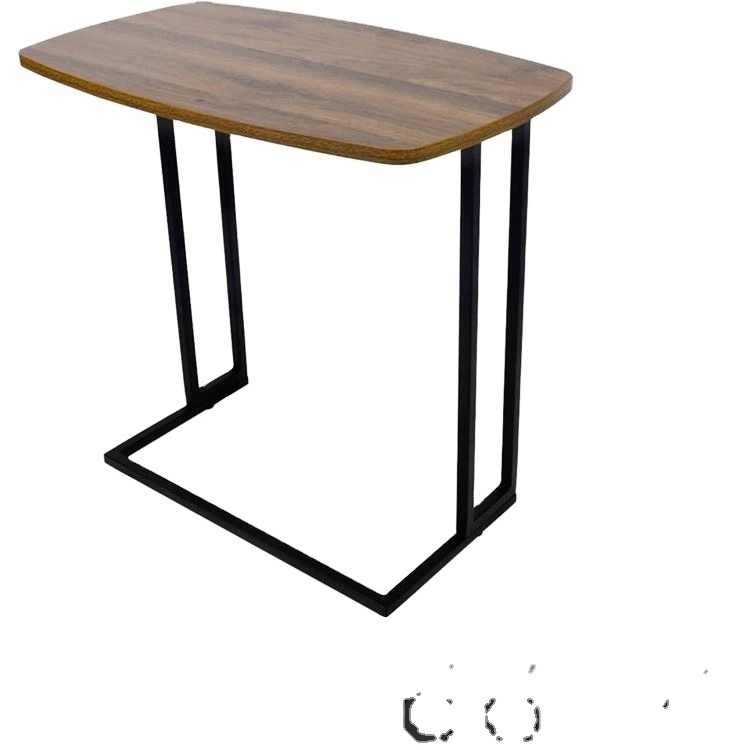 Wholesale Modern Removable Side Table Mobile C Shaped End Table with Detachable Casters TV Trays Couch Table