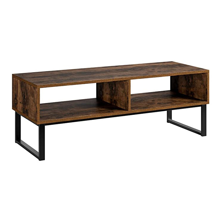 Industrial TV Stand Media Console Table  Fashion furniture Brown Particle Board TV stand with storage Coffee table