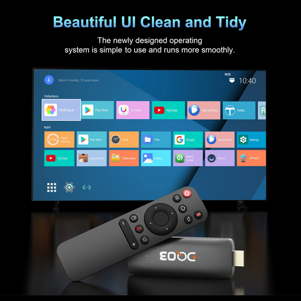 DQ03 Mini TVStick Android 10 Quad Core ARM Cortex A53 CPU 2GB16GB Support 4K2.4G&5.8G Dual Wifi  Smart TV Box set top box