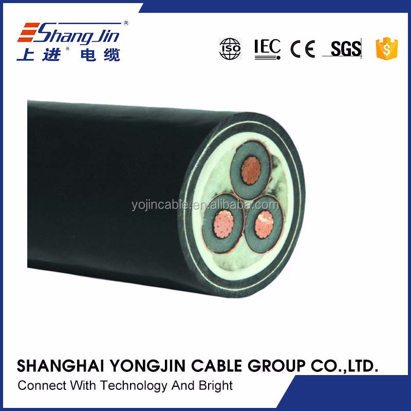 CE certificate 33kv medium voltage armoured xlpe insulated power cable