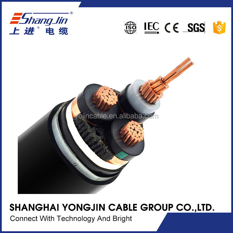 CE certificate 33kv medium voltage armoured xlpe insulated power cable