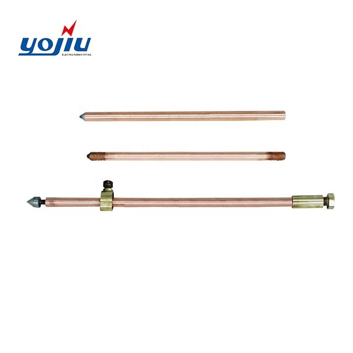 Copper Bonded Ground Earth Rod Price Copperweld Clad Steel Lightning Protection Copper Layer and Steel Core OEM Service Offered