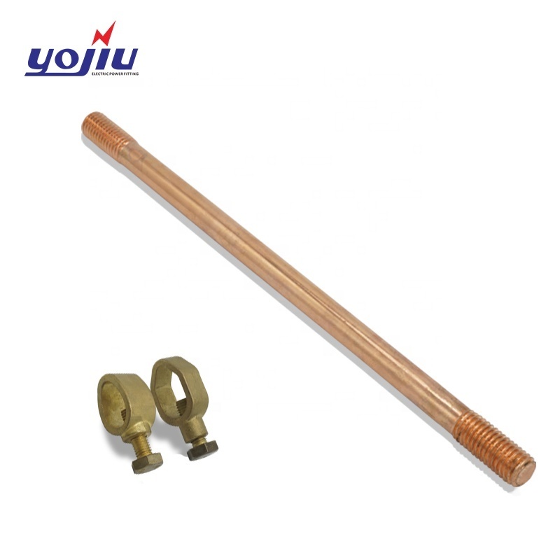 Copper Bonded Ground Earth Rod Price Copperweld Clad Steel Lightning Protection Copper Layer and Steel Core OEM Service Offered