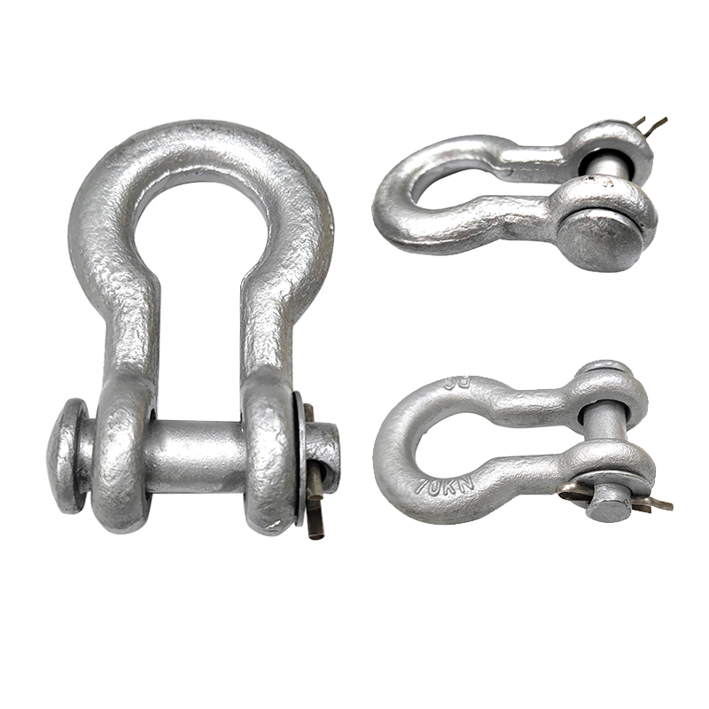 Galvanized Electric Cable U Shackles for Overhead Line Hardware Fittings Hot-dip Galvanized Shackle Stainless Steel Us Type Pin