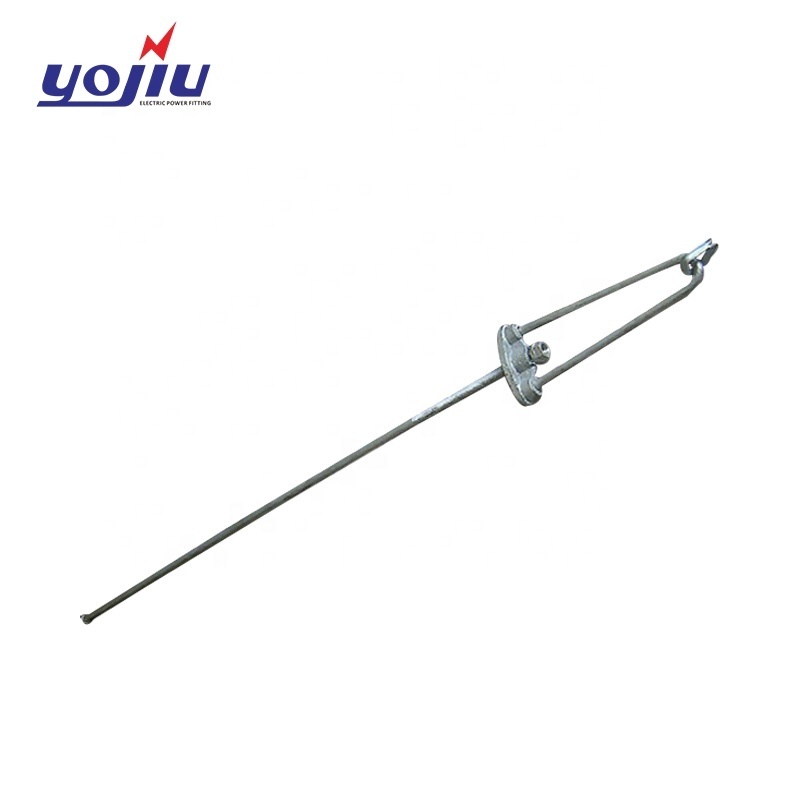 Hot dip galvanized power fitting bow and thimble Carbon Steel stay rod