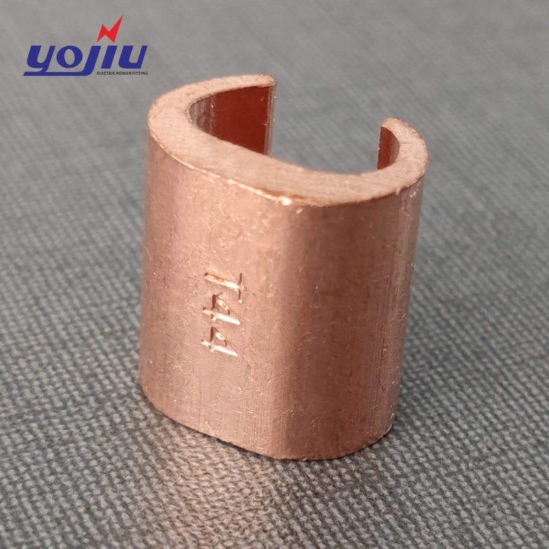 Electric cable accessory C Shape Copper Pipe Earthing Rod Clamps Wire C Clamp