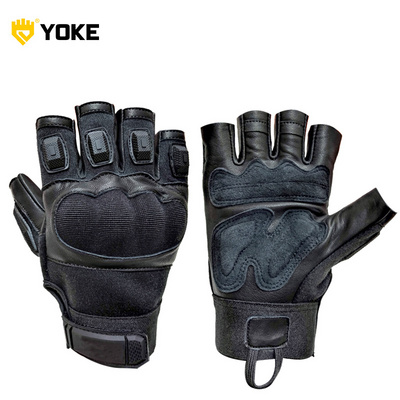 Half Finger leather Motorcycle riding gloves Sports Outdoor Camping Shooting Hiking Tactical Gloves