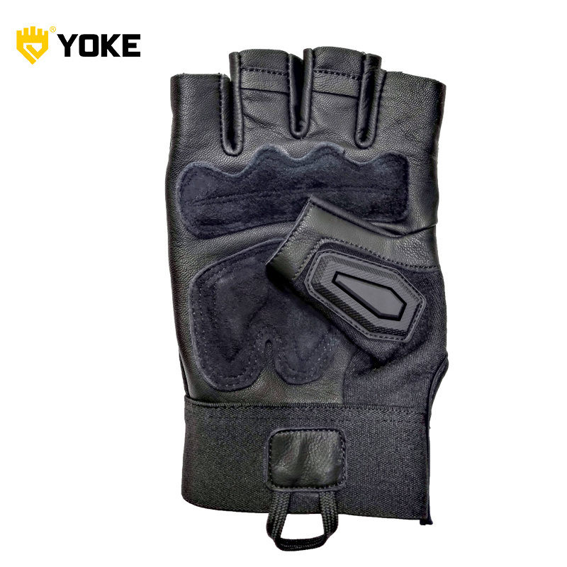 Half Finger leather Motorcycle riding gloves Sports Outdoor Camping Shooting Hiking Tactical Gloves