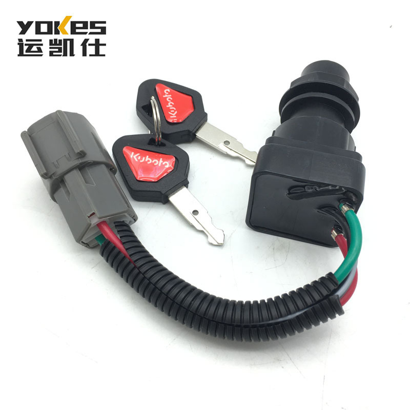 Excavator Part Ignition Switch long line For Kubota