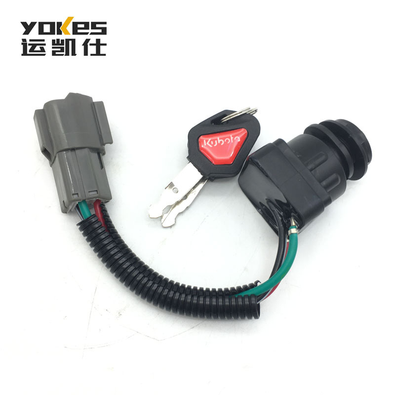 Excavator Part RC411-53964 HRC40-53960 Ignition Switch Short line For Kubota KX41 KX71 KX080 KX91 KX121 KX161 U15 U25 U35 U45