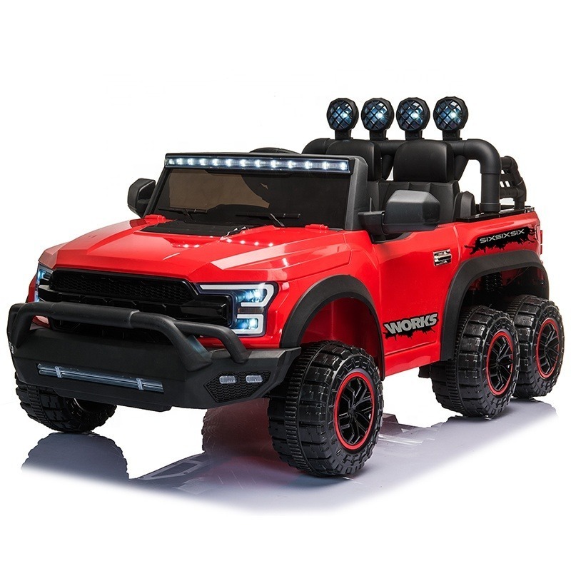 ride-on cars oversized new big kids rc 6x6 truck 2 seater ride on remote cars