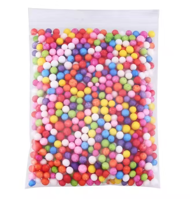 Mix Colors 2.5-3.5mm Foam Balls Snow Mud Particles Accessories Slime Balls Small Tiny Foam Beads For Foam Filler