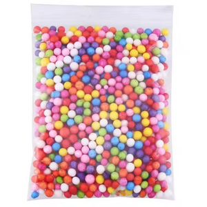 Mix Colors 2.5-3.5mm Foam Balls Snow Mud Particles Accessories Slime Balls Small Tiny Foam Beads For Foam Filler