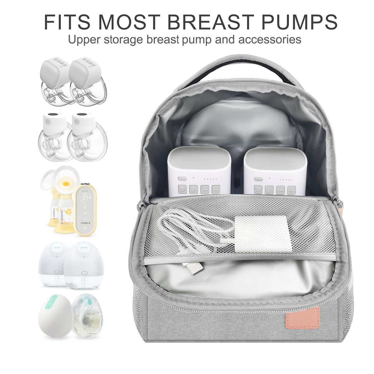 Breast Pump Bag mother baby care bag Fit Most Breast Pumps Multifunction 2 colors waterproof for Milk Cooler Diaper Bags