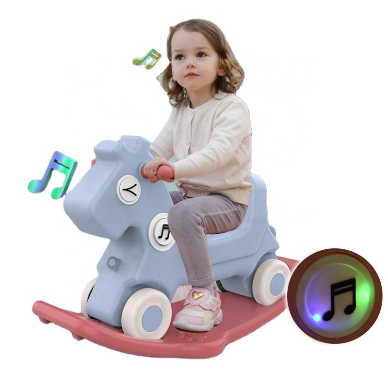 Multifunctional motorized plastic pony animal to ride On toys for kids baby ride on toy