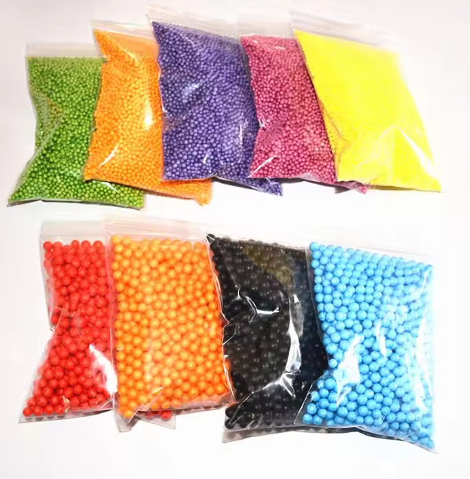 Mix Colors 2.5-3.5mm Foam Balls Snow Mud Particles Accessories Slime Balls Small Tiny Foam Beads For Foam Filler