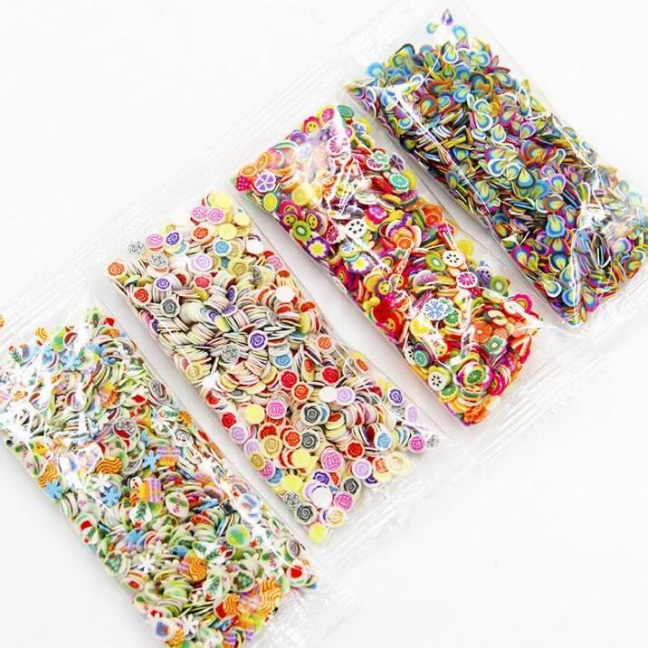 3D Polymer Fruits Slices DIY Nail Art Slime Supplies Charms Slime Making Kit Decoration Arts