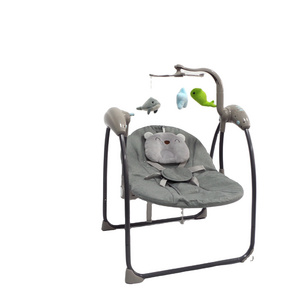 foldable electric baby cradle swing with mosquito net