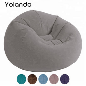 Colorful Custom Lazy Sofa Round Foldable Single Round Big kids pink Bean Bag Sofa Chair  with beans filled