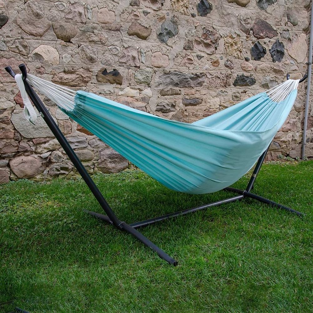 Double Hammock With Stand Outdoor Camping Hanging Hammock Stand