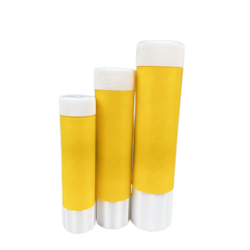 Plastic Office Glue Stick Tube  half transparent large twist up container Plastic PP 25 g empty glue stick tube