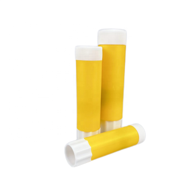 Plastic Office Glue Stick Tube  half transparent large twist up container Plastic PP 25 g empty glue stick tube