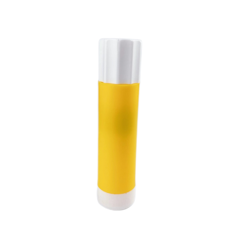 Plastic office glue stick tube half transparent large twist up container plastic PP 15g empty glue stick tube