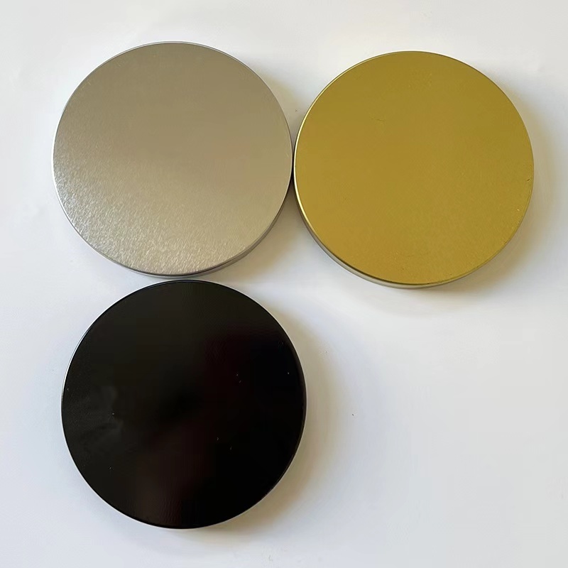 Matte Black Metal Lids Tinplate Unishell Caps Gold Bottles Customized Round Aluminium Caps for Glass Bottles Screw Lid 10000 Pcs